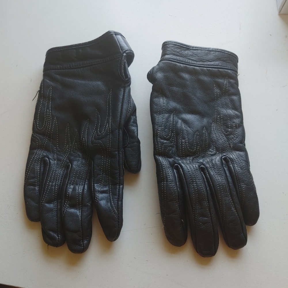 Womens leather warmer weather riding gloves